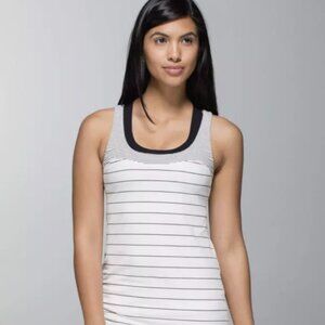 Lululemon Run: First Base Tank Slalom Stripe Angel Wing / Hyper Stripe Angel Win